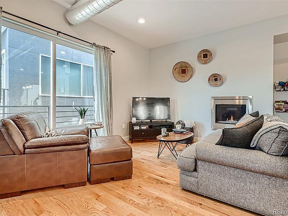 Large sliding doors and juliette balcony allow lots of light