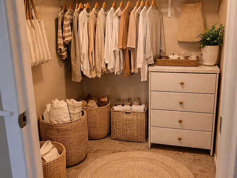 Spacious walk-in closets!