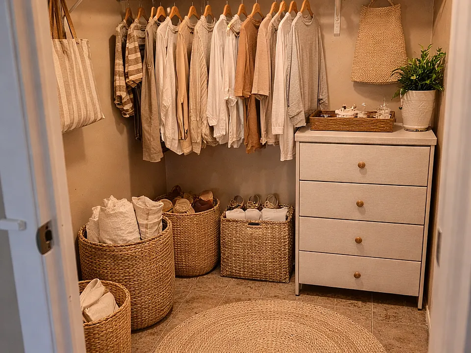 Spacious walk-in closets!