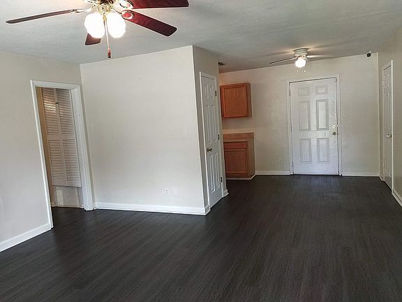 Living room and dining room