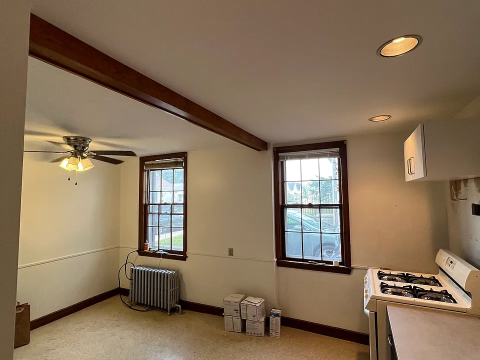 Kitchen mid-renovation from entrance view. The kitchen renovations have since been completed.
