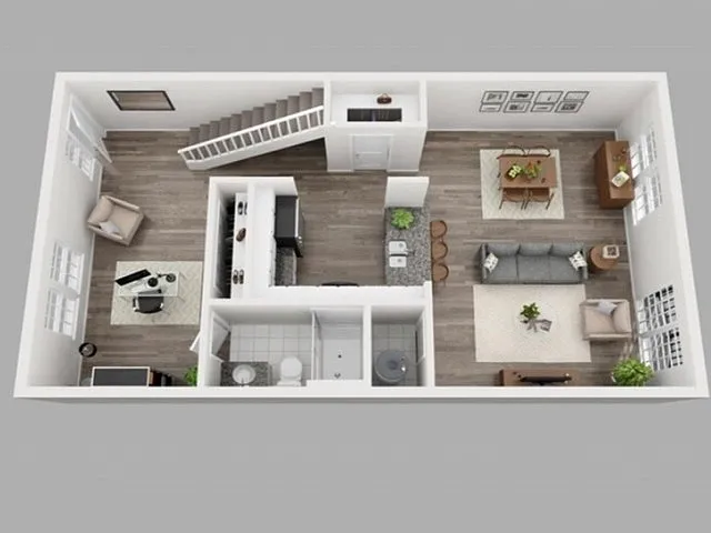 Floor plan Oasis Townhome