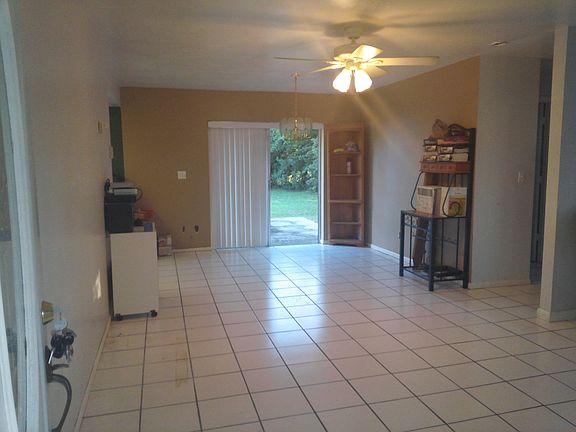 Front door facing backyard 