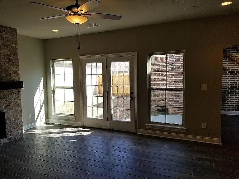 french doors in the great room