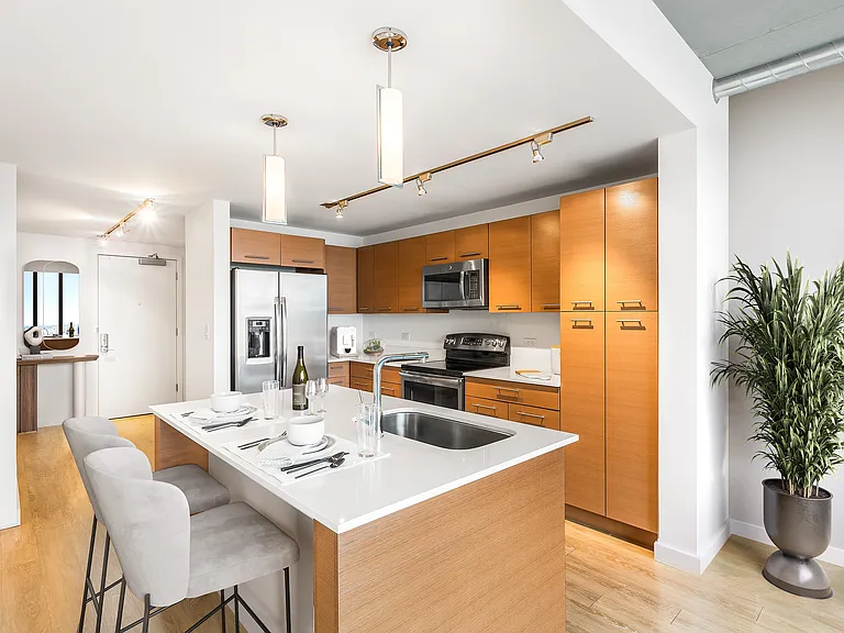 Custom Cabinetry at One Light Luxury Apartments