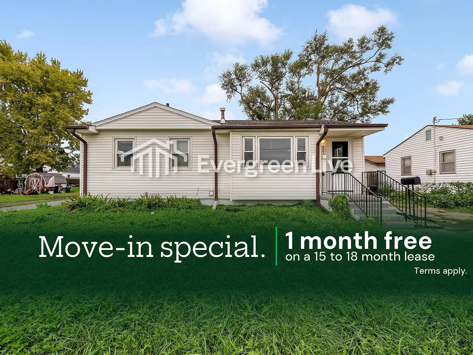 3 bed, 1.0 bath, 875 sqft, $1,395 — Photo 1