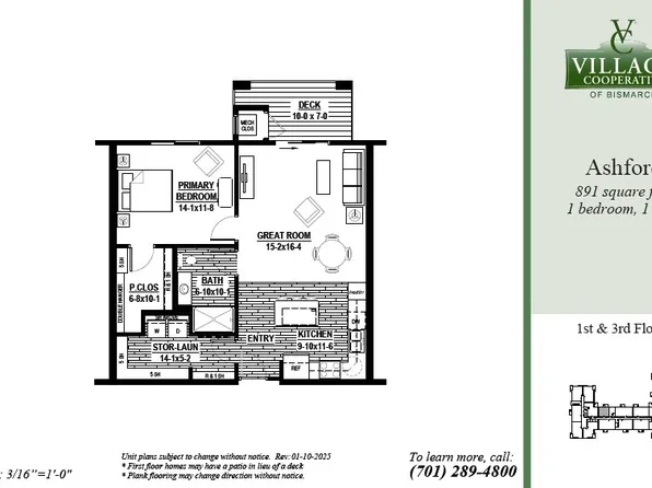 Ashford Plan, Village Cooperative of Bismarck (Active Adults 62+)