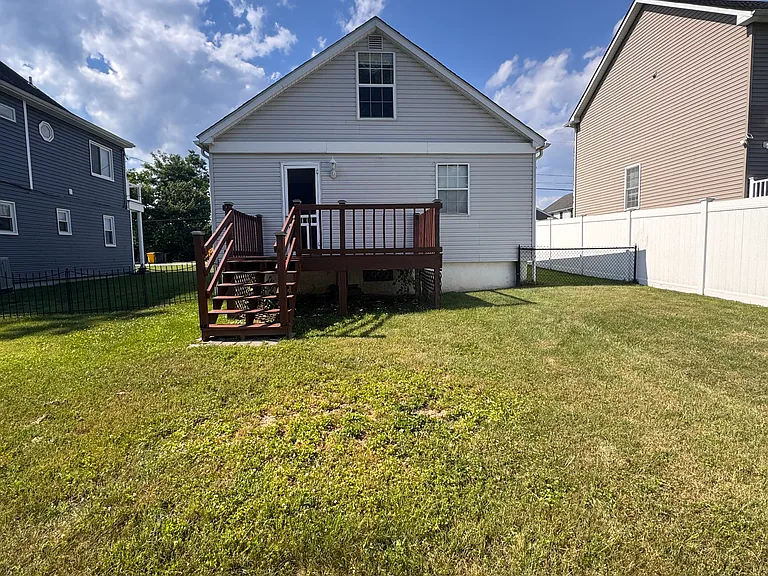 Fenced-in backyard