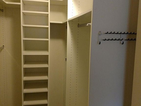 Master bedroom walk-in closet