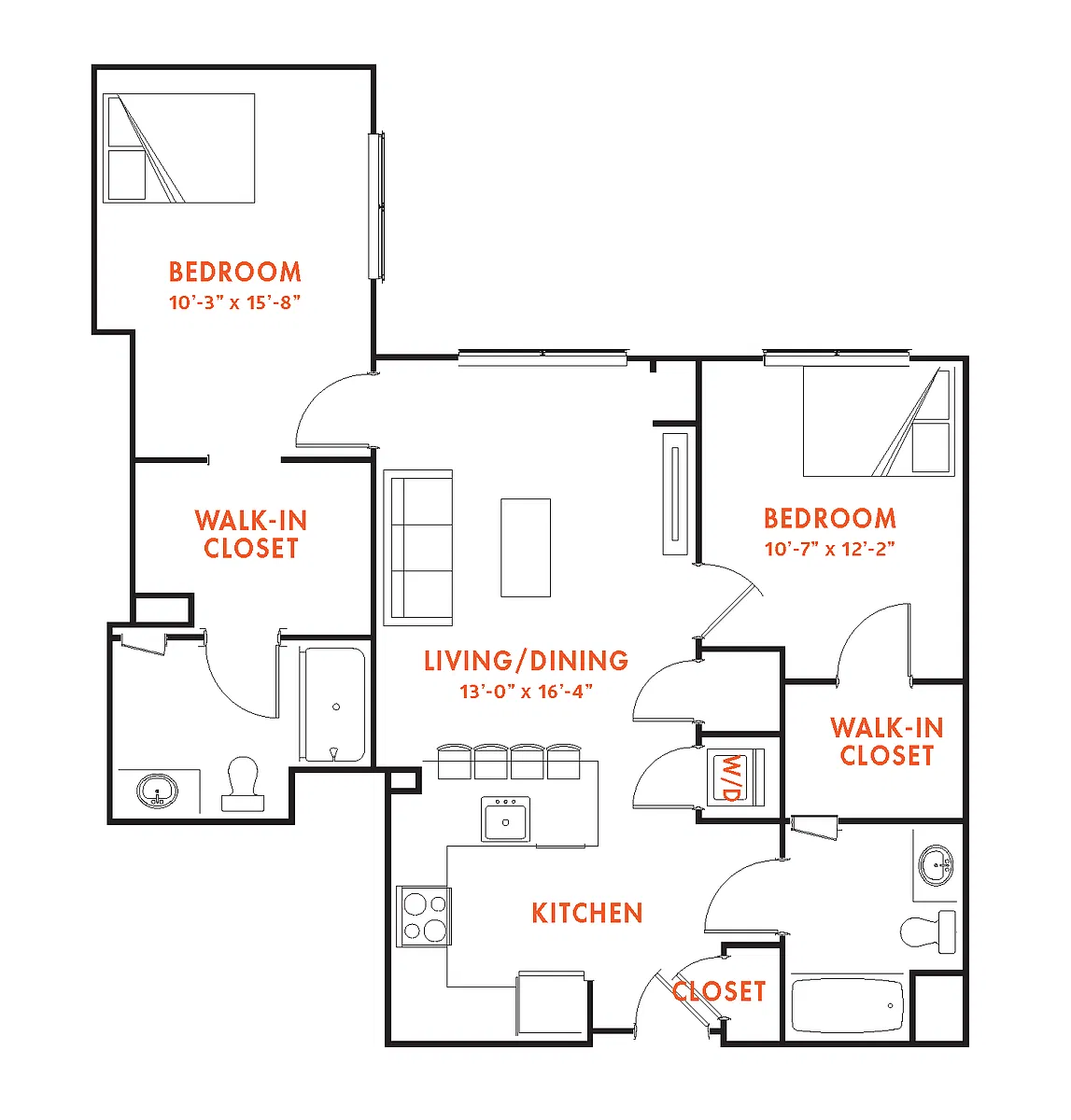 Floor plan B2E-1