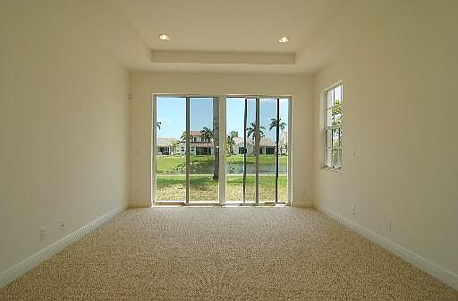 Living Room-Large, Tiled Livng Room with Lake View