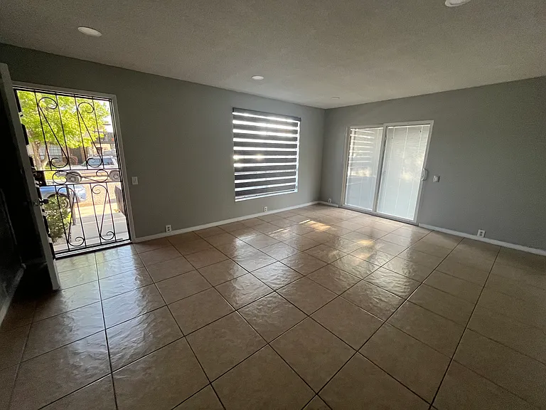 Living room from dining area