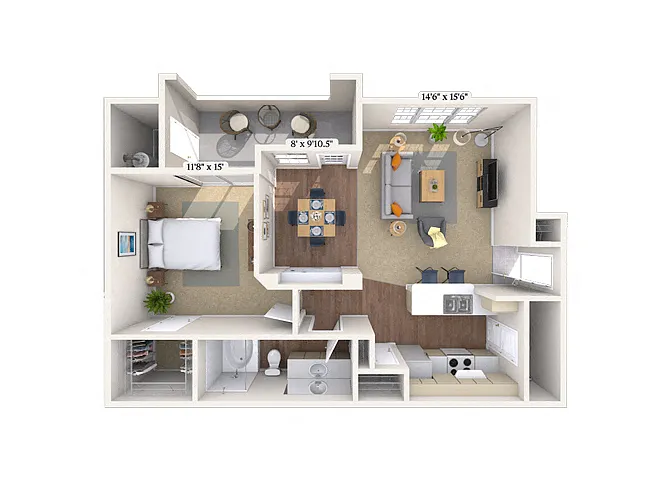 Floor plan 11B