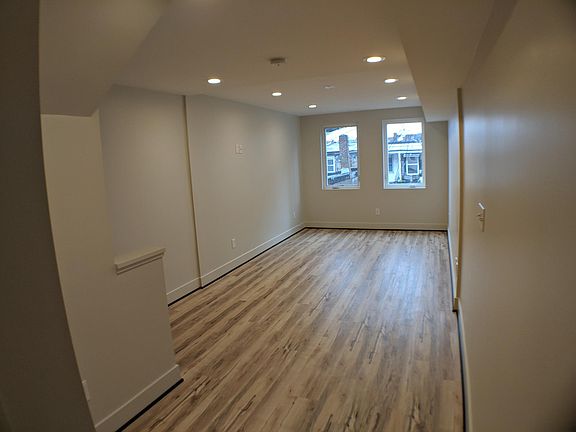 2nd floor living room with view of downtown.
