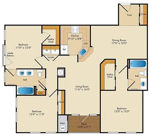 Floor plan Devonshire