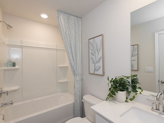 The Dallas floorplan with the Elemental White interior packages modeled at Hawthorne Station