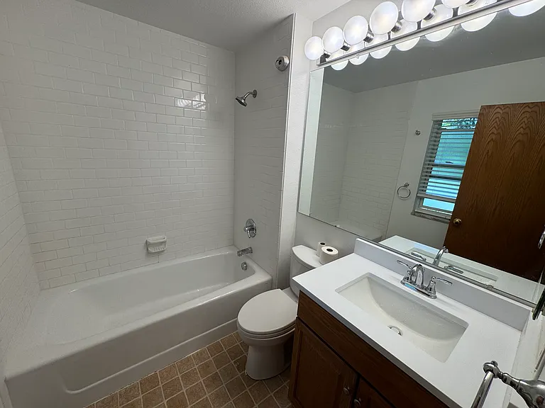 Master bath with oversized 66" Toto cast iron tub