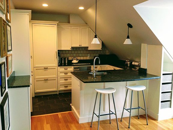 Kitchen has Sub Zero refrigerator and Miele Appliances