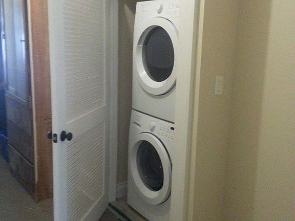 Shared washer/dryer/one pair per floor