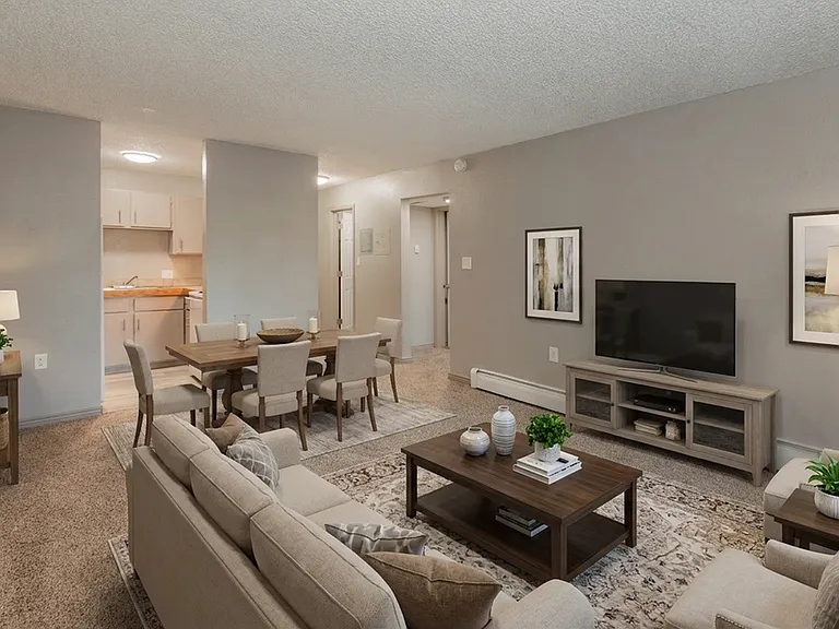 Orchid Flats | Open Living and Dining