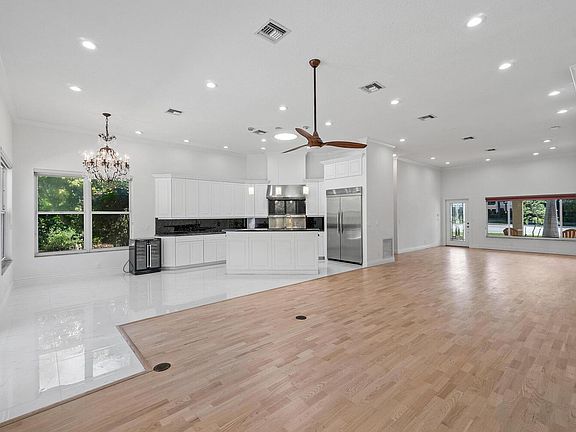 High ceilings throughout.