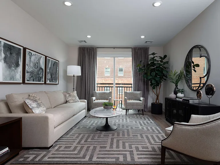 Experience comfort and style in this beautifully designed living room.