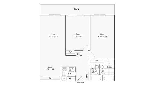 Floor plan Hampden