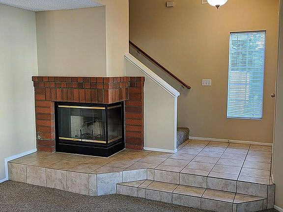 Fireplace in living room