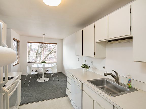 Kitchen is nice and spacious.