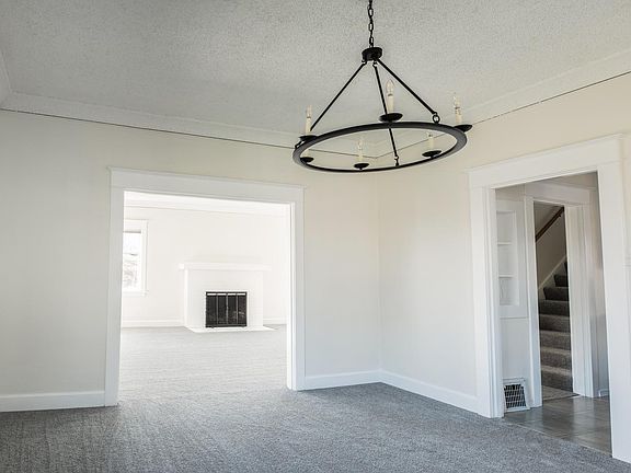 Dining Room off of living area. New carpeting and paint.