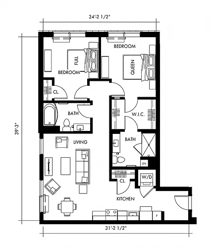 Floor plan Beta1T