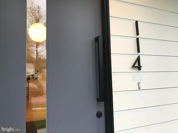 Welcome - front door, glass house numbers