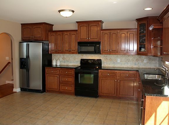 Kitchen open to living room