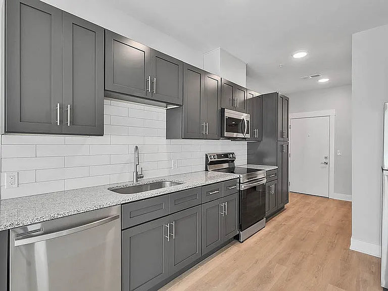 Modern Kitchen with Stainless Steel Appliances