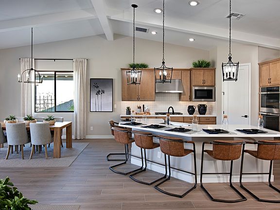 Kitchen with ample cabinet space