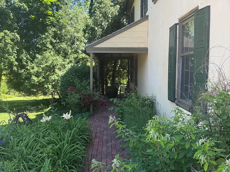 Walkway to this units private entrance