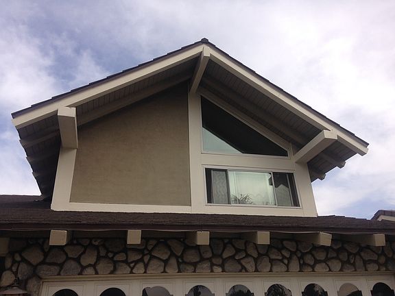 Master bedroom windows