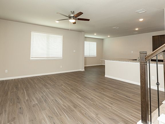 Family Room to Kitchen and Dining Area