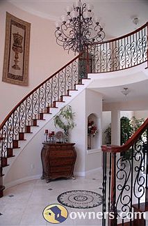 Left side of entry way