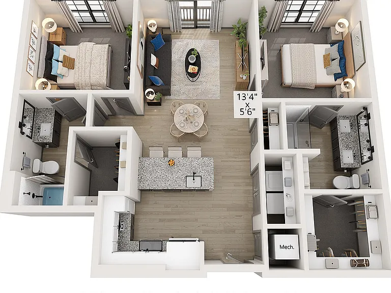 Explore the chic design of this urban apartment with spacious living areas and contemporary style. Explore the chic design of this urban apartment with spacious living areas and contemporary style.