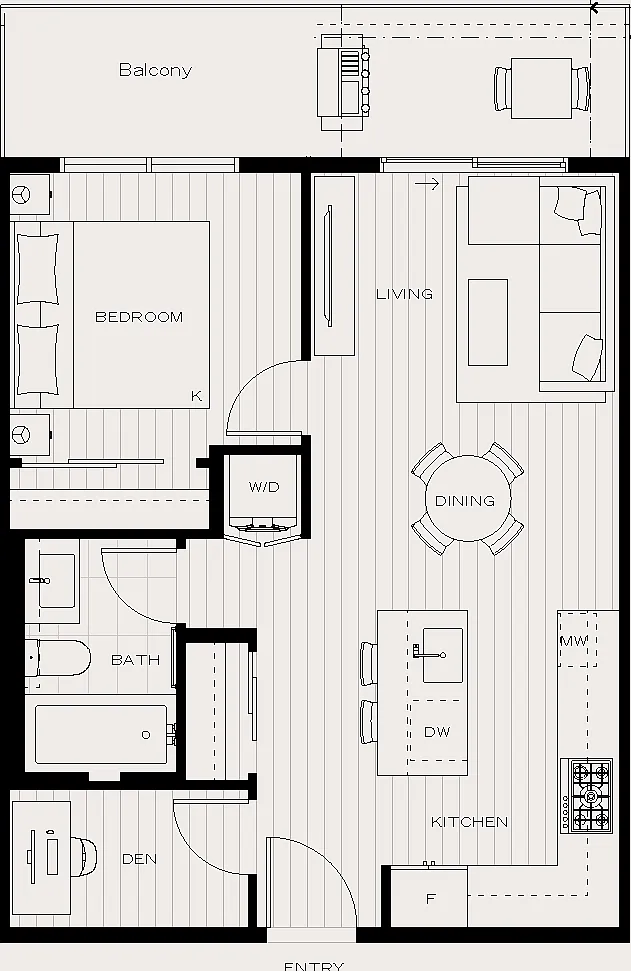 1 bed, 589 sqft, $2,350 — Photo 1
