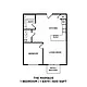 Floor plan Marquis A - 1 Bed 1 Bath 600 sqft
