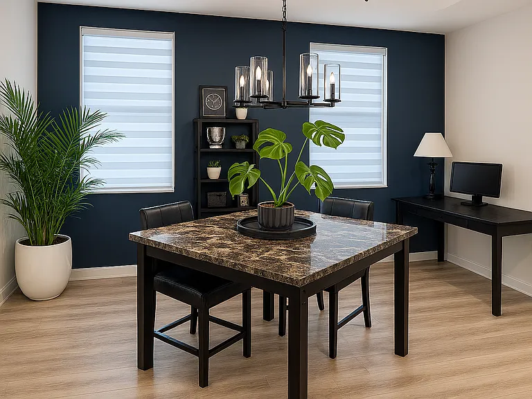 dedicated office space. On the plans, this is labeled as the dining room.