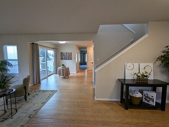 Entry and front rooms showcasing spacious open floor plan
