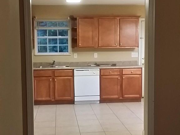 Living room into the kitchen