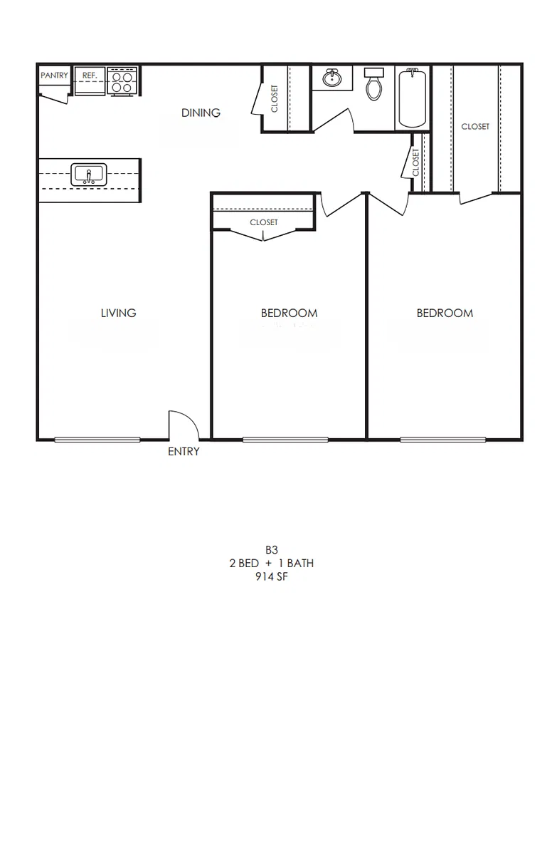 Floor plan B3
