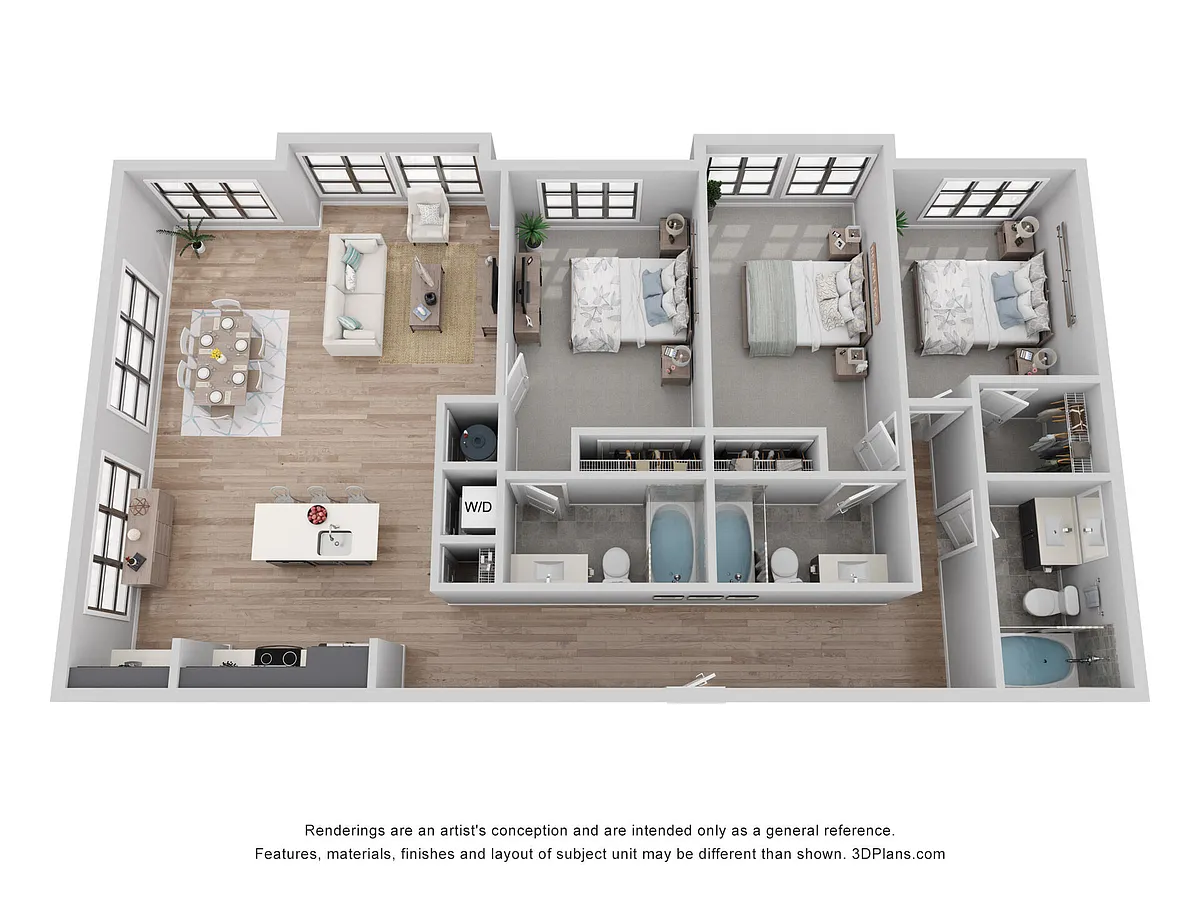 Floor plan B-3D1
