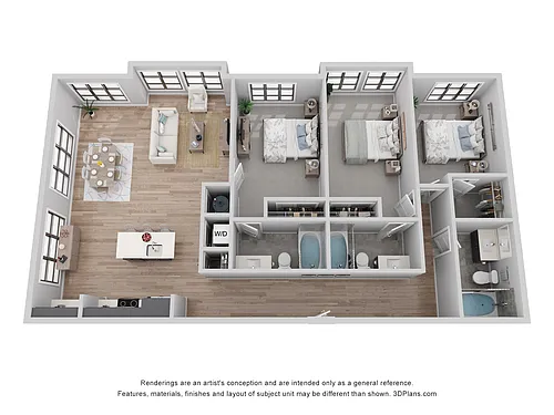 Floor plan B-3D1