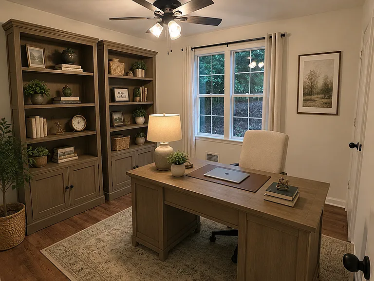 Furnishings are not included.