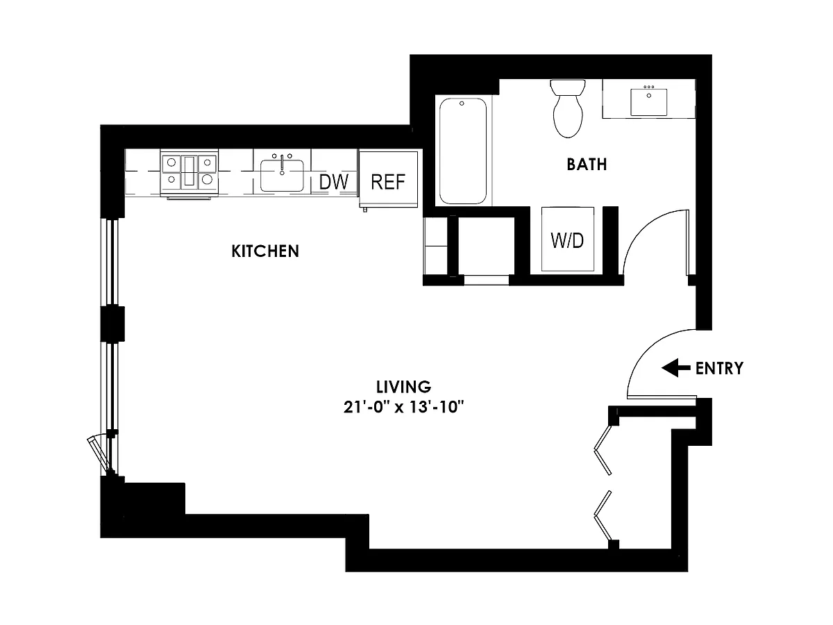 Floor plan Studio - B